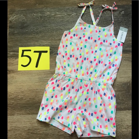 Carter's Other - NWT Carter’s 5T shorts romper